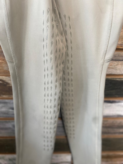 USED Kerrits Youth English Riding Tights Youth XL Tan