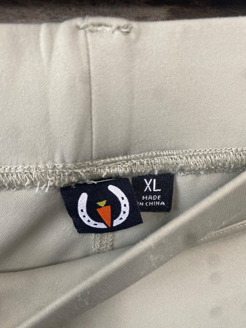 USED Kerrits Youth English Riding Tights Youth XL Tan