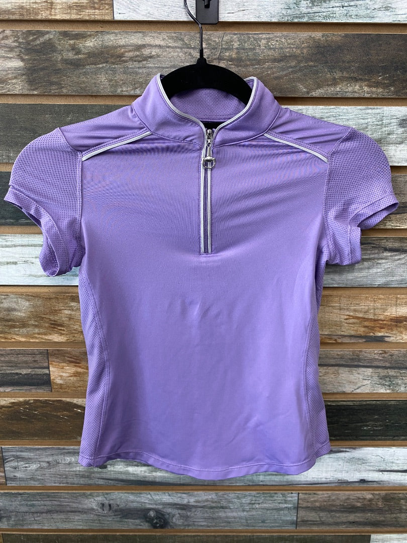 USED Chestnut Bay Youth Vented Riding Tops Youth Medium Lavender
