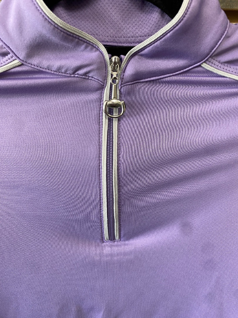 USED Chestnut Bay Youth Vented Riding Tops Youth Medium Lavender