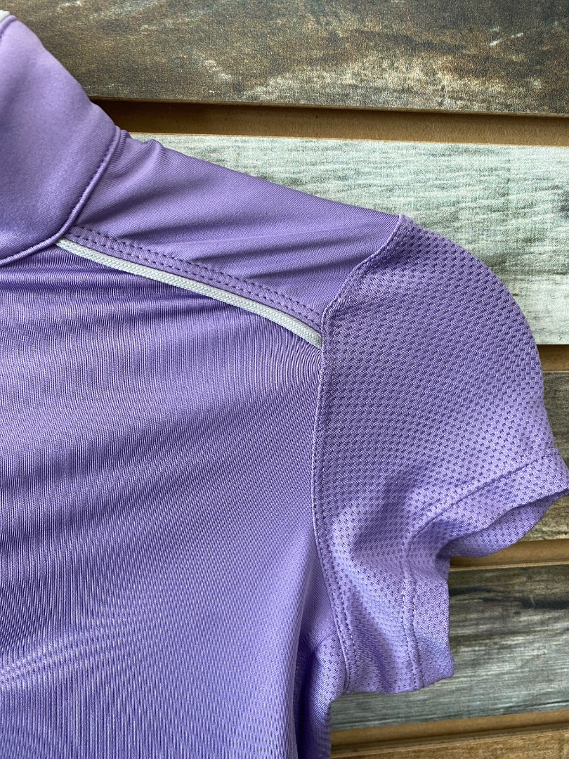 USED Chestnut Bay Youth Vented Riding Tops Youth Medium Lavender