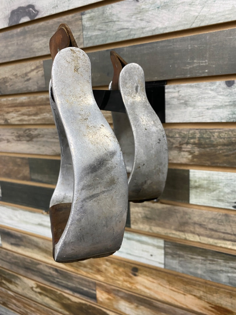USED  Western Aluminum Stirrups  Silver