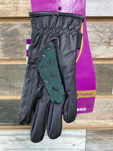 USED Equitare Youth Riding Gloves Small Green