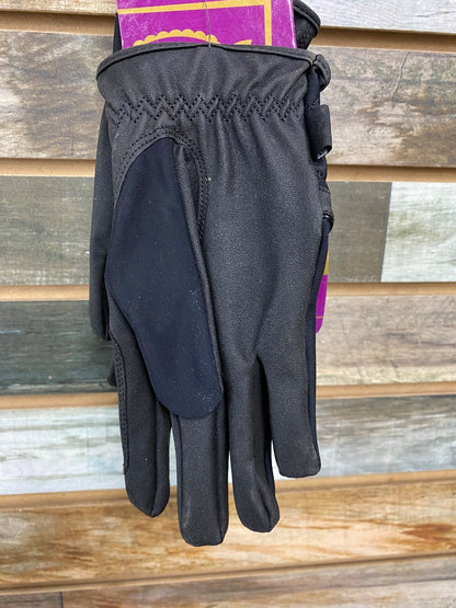USED Equitare Ladies Riding Gloves Medium Black