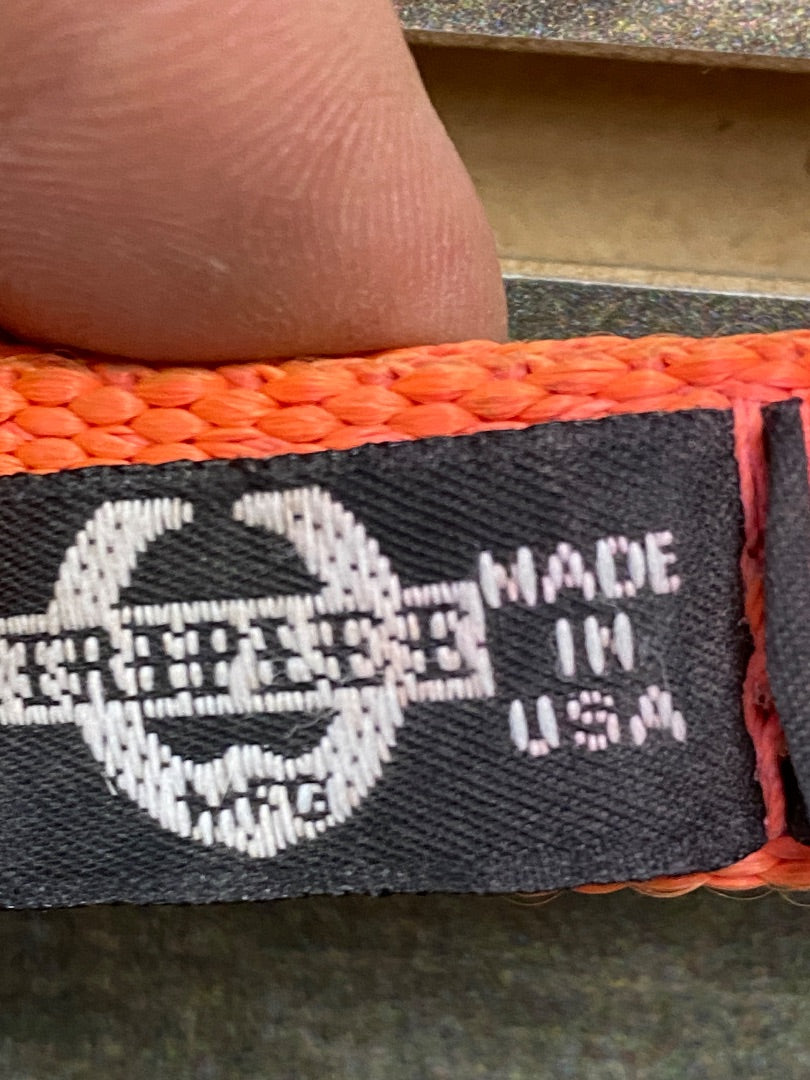 USED Triplee Nylon Headstall With Bit  Orange