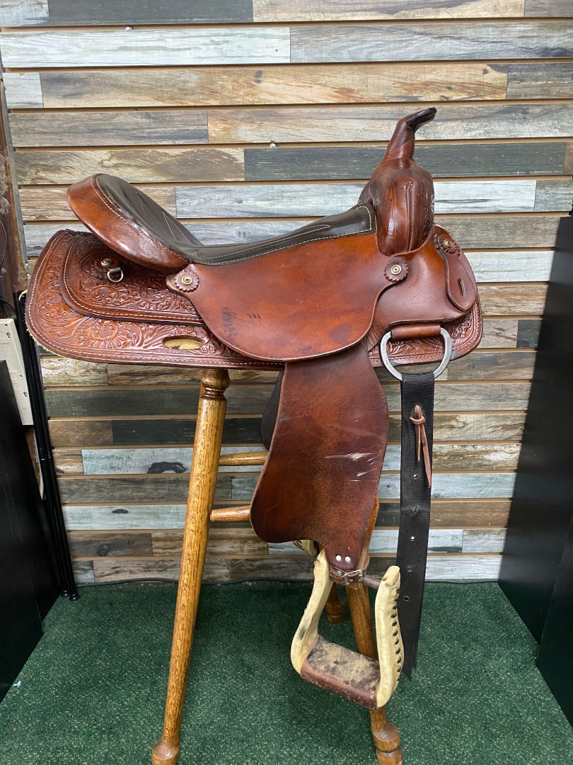 USED American Western Saddle Pleasure/Trail 16” Medium Oil