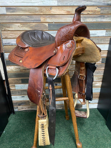 USED American Western Saddle Pleasure/Trail 16” Medium Oil