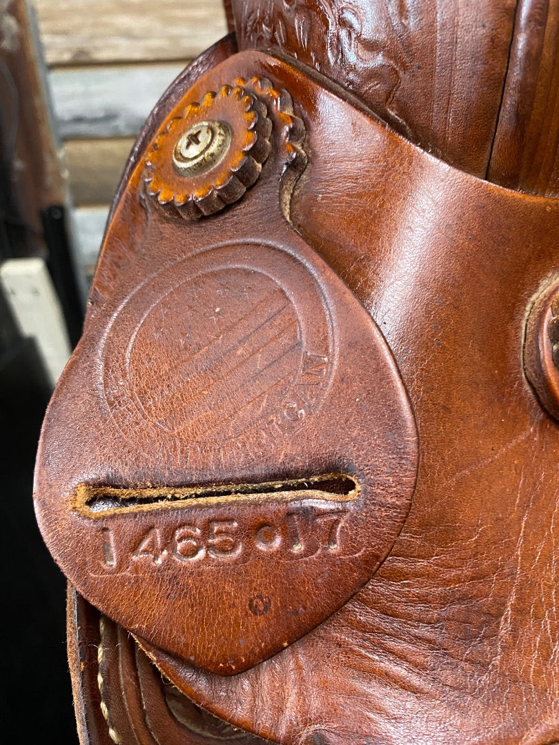 USED American Western Saddle Pleasure/Trail 16” Medium Oil