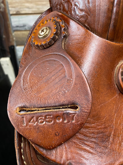 USED American Western Saddle Pleasure/Trail 16” Medium Oil