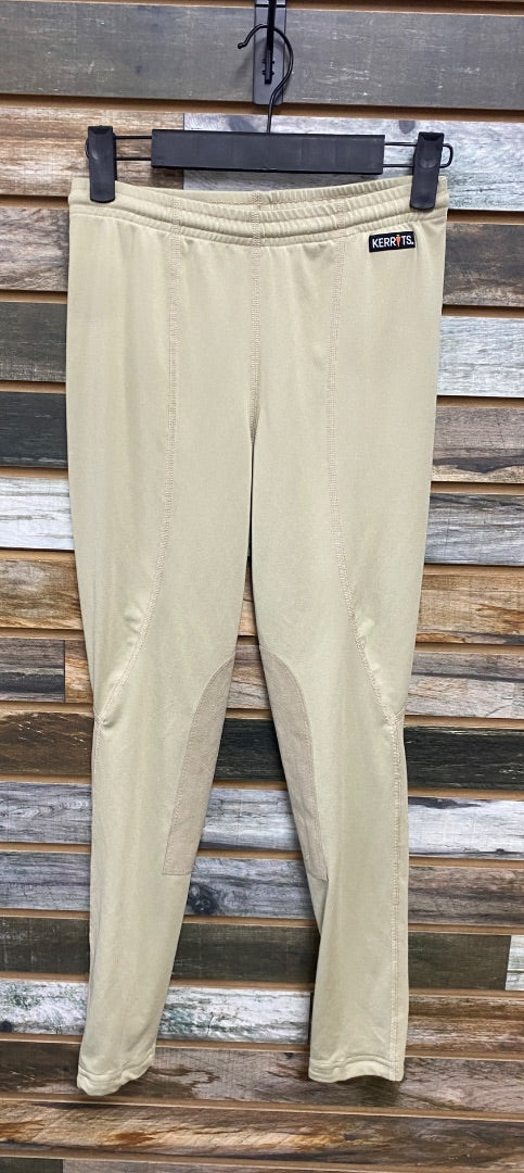 USED Kerrits Youth Knee Patch Breeches XL Tan