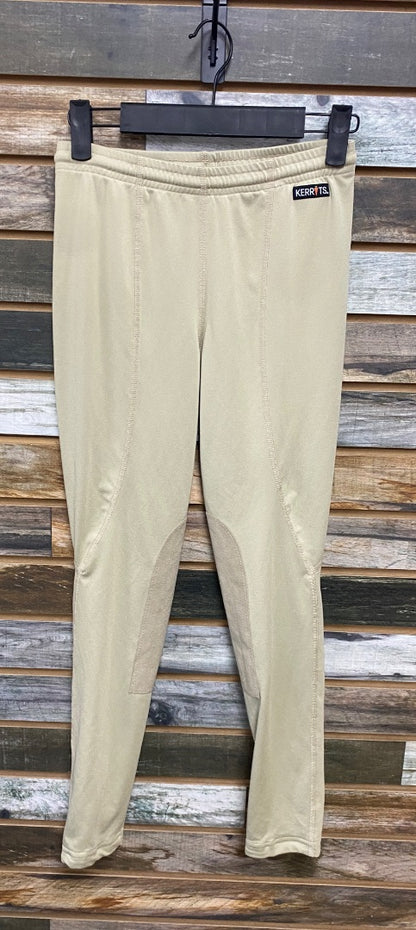 USED Kerrits Youth Knee Patch Breeches XL Tan