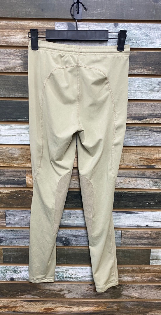 USED Kerrits Youth Knee Patch Breeches XL Tan