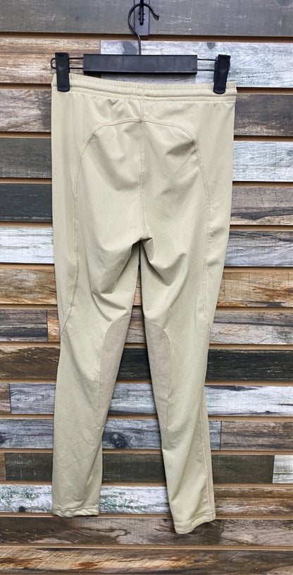 USED Kerrits Youth Knee Patch Breeches XL Tan