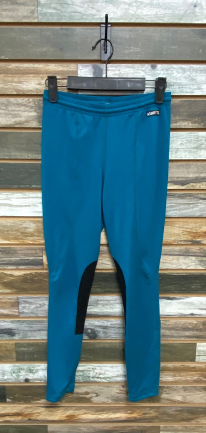 USED Kerrits Youth Knee Patch Breeches XL Teal