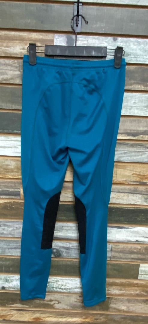 USED Kerrits Youth Knee Patch Breeches XL Teal