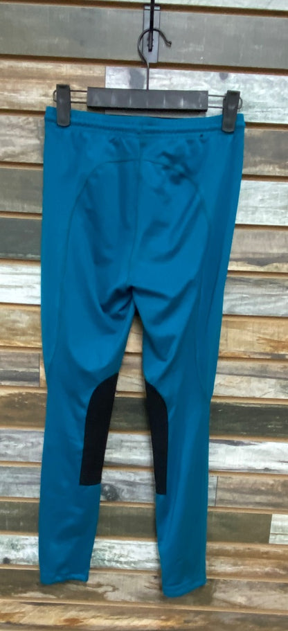 USED Kerrits Youth Knee Patch Breeches XL Teal