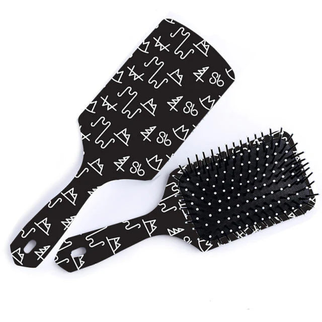 Hairbrush with Black Brand Design