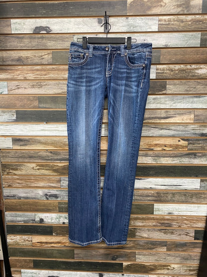 USED Miss Me Ladies Western Jeans 31” Denim