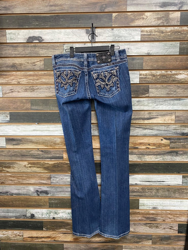 USED Miss Me Ladies Western Jeans 31” Denim