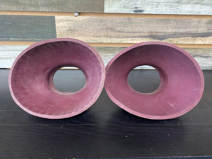 USED Rubber Pull-On Bell Boots | Medium, Wine