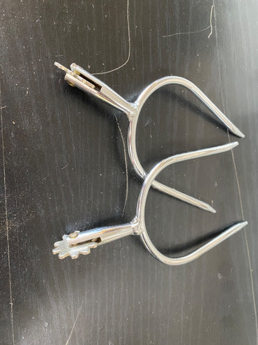 USED Golden Horseshoe Equestrian Slip on Spurs