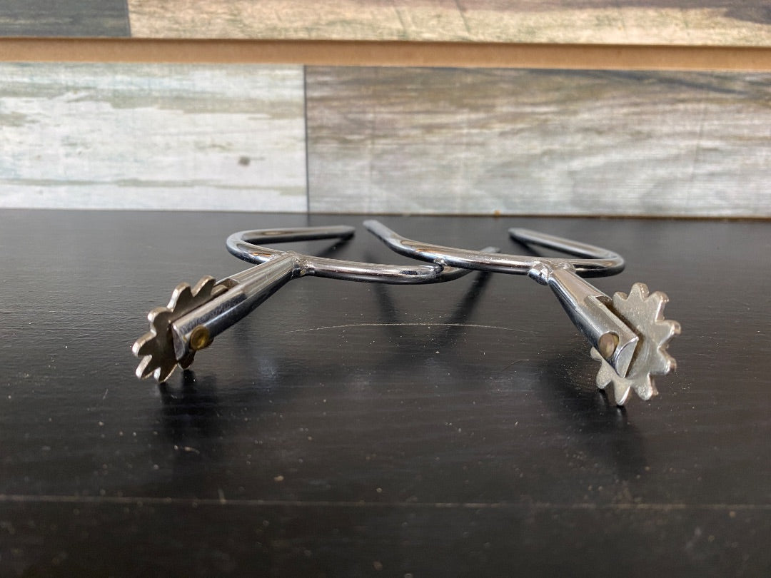 USED Golden Horseshoe Equestrian Slip on Spurs