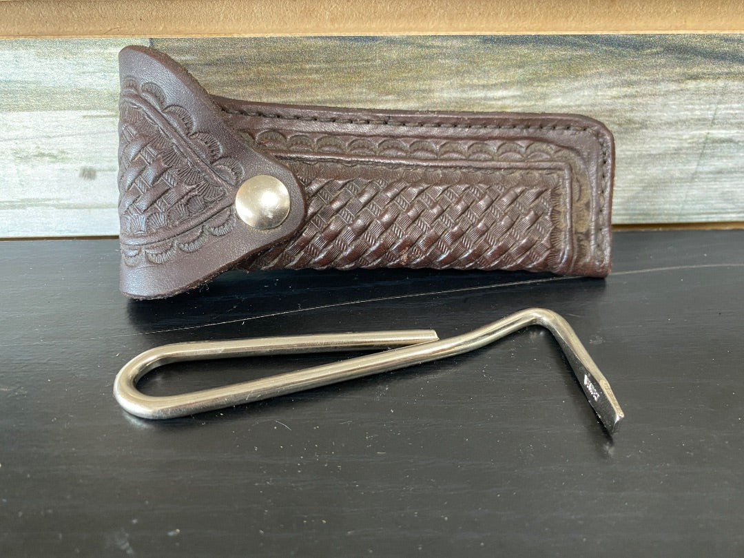 USED Circle Y Hoof Pick w/case  Dark Oil