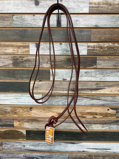 USED Enbei Equine Latigo Leather Reins 8' x 3/4" Burgundy