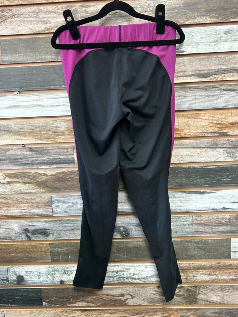 USED Kerrits Youth English Breeches Youth Small Purple Black