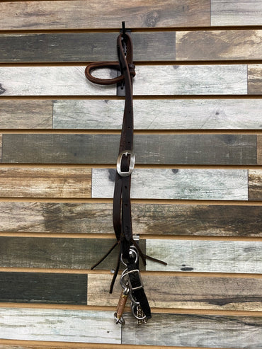 USED Dreamfield Tack One Ear Headstall with Lifesaver Performance Short Shank Bit Horse Dark Oil