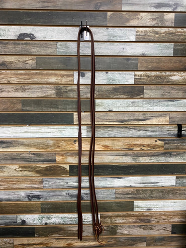 USED  Western Split Reins Water Loop Ends  Medium Oil