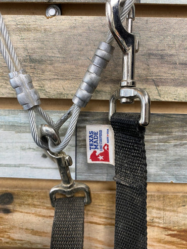 USED  Cable Tiedown Horse Silver