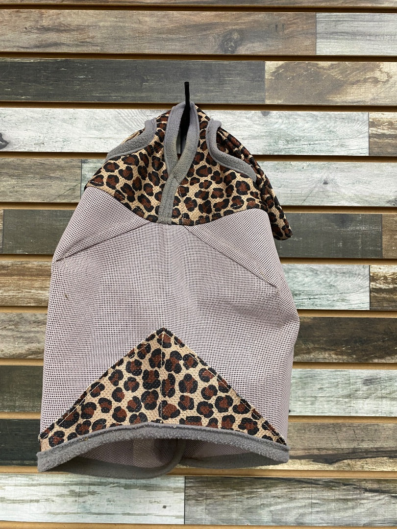 USED Cashel Fly Mask with Ears Arab/Small Horse Cheetah