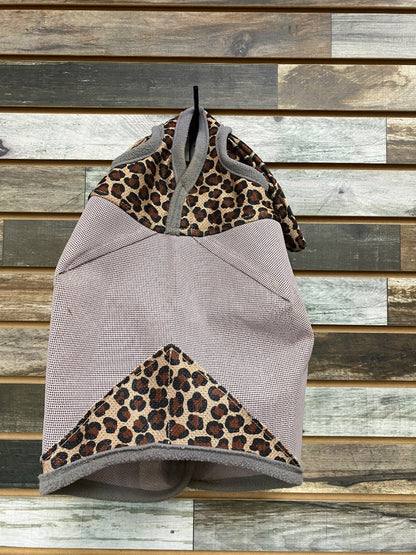 USED Cashel Fly Mask with Ears Arab/Small Horse Cheetah