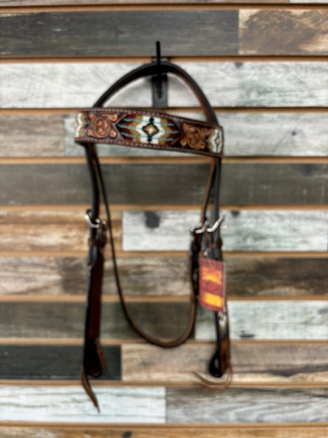 Hilason Beaded Browband Headstall