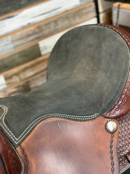 USED Golian's Custom Saddlery Western Trail/Barrel Saddle | 15" Seat, 7.25" Gullet -- Well Kept