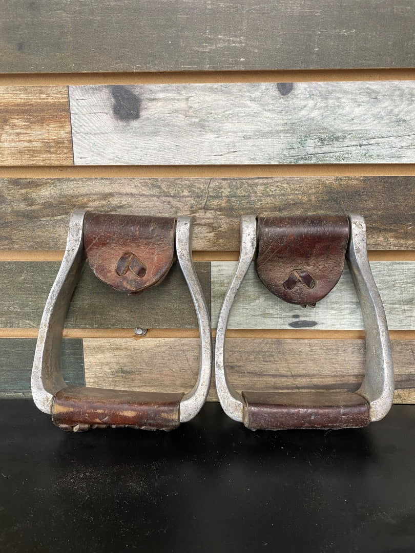 USED Angled Western Stirrups | Adult