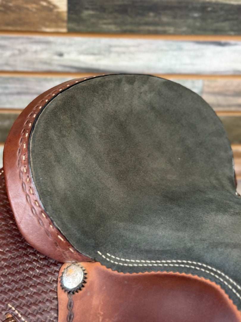 USED Golian's Custom Saddlery Western Trail/Barrel Saddle | 15" Seat, 7.25" Gullet -- Well Kept