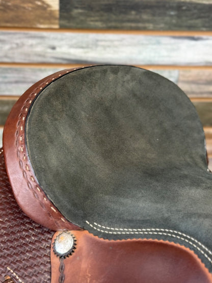 USED Golian's Custom Saddlery Western Trail/Barrel Saddle | 15" Seat, 7.25" Gullet -- Well Kept