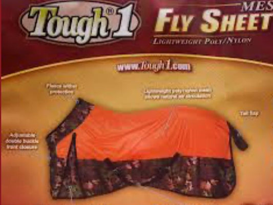 Tough1 Camo Fly Sheet 81” Orange