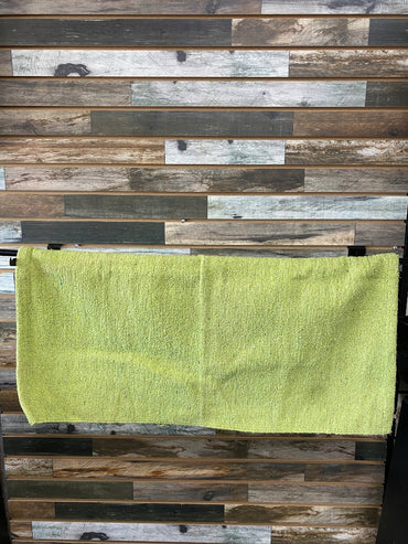 USED Lime Green Western Saddle Blanket | 36"x33"