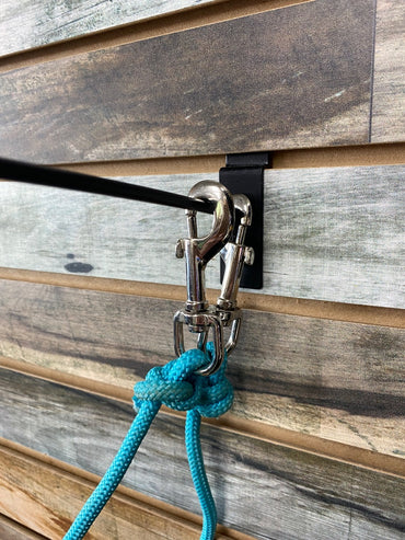 USED  Nylon Barrel Rein W/Bolt Snap, Teal  Teal