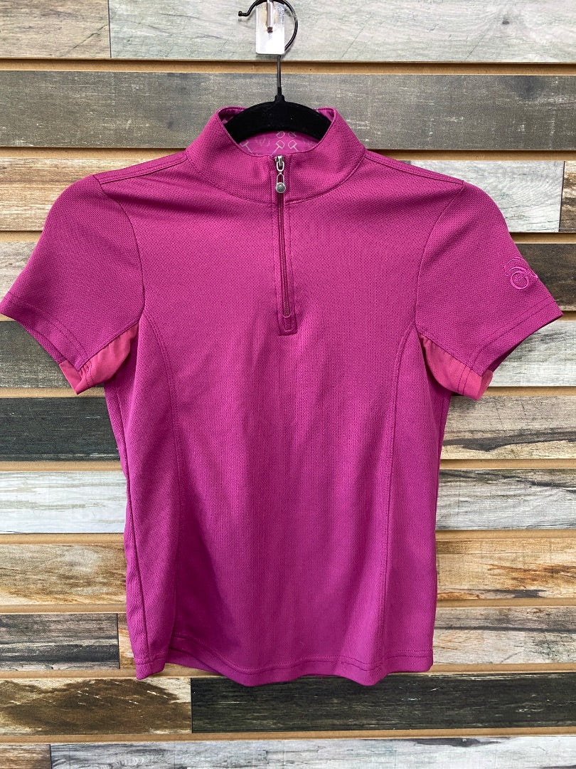 USED Ovation Youth English RidiingTop Youth Medium Pink