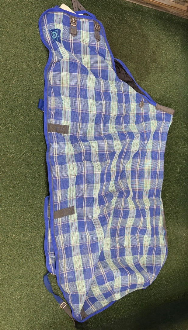 USED Kensington Fly Sheet 80" Blue Plaid