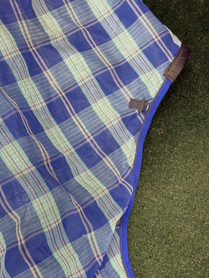 USED Kensington Fly Sheet 80" Blue Plaid