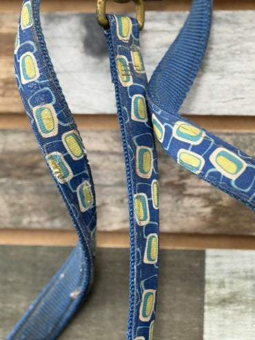 USED  Patterned Lead Rope  Blue