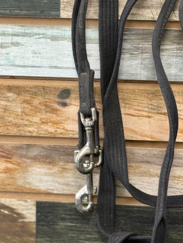 USED Perri's Nylon Draw Reins  Black