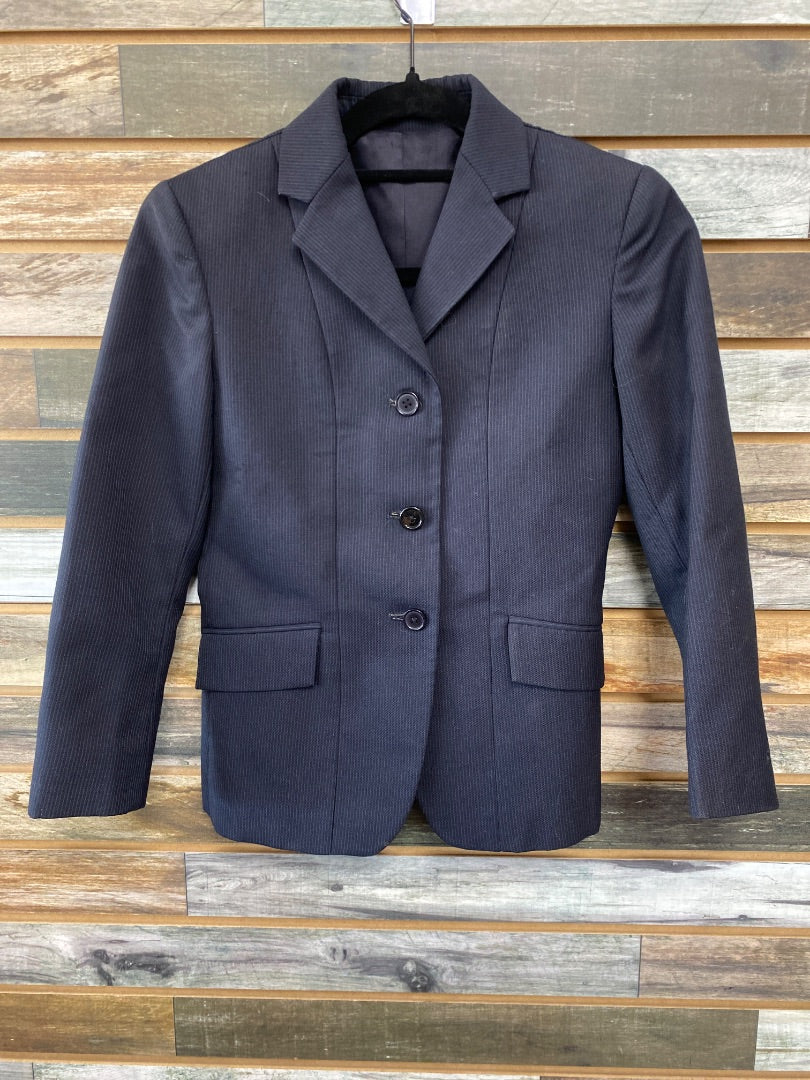USED Millers Triumph Youth English Show Coat 10 Navy Pin Stripe