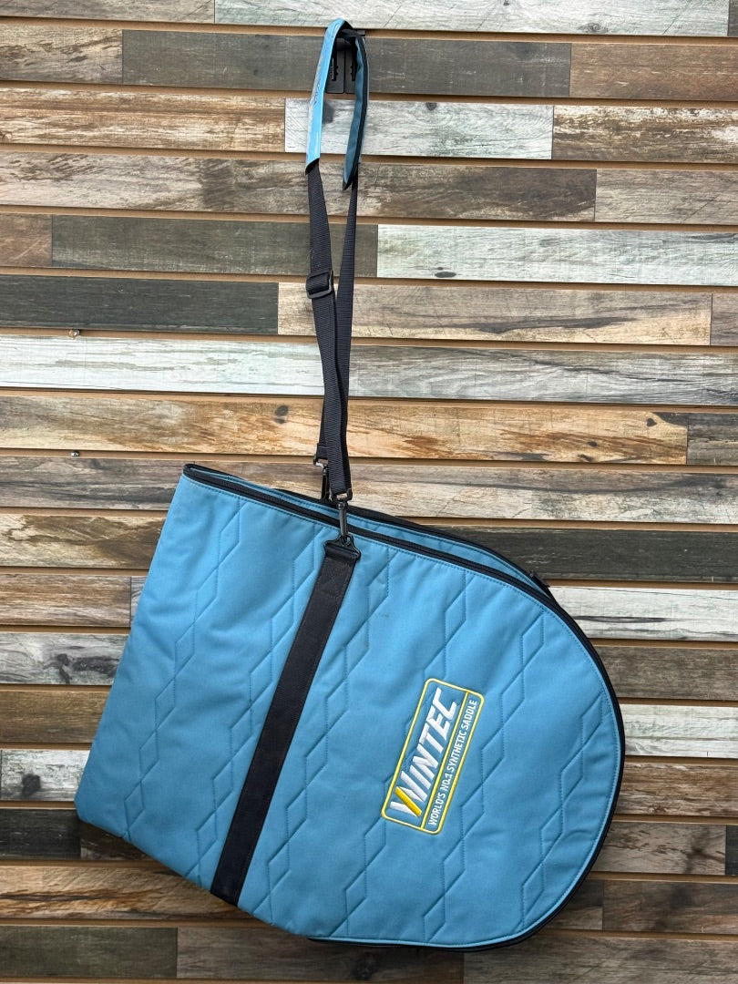 USED Wintec English Saddle Cover  Blue