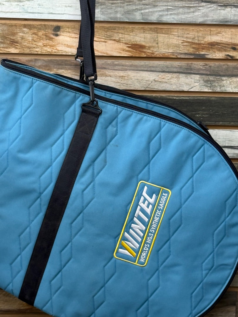 USED Wintec English Saddle Cover  Blue